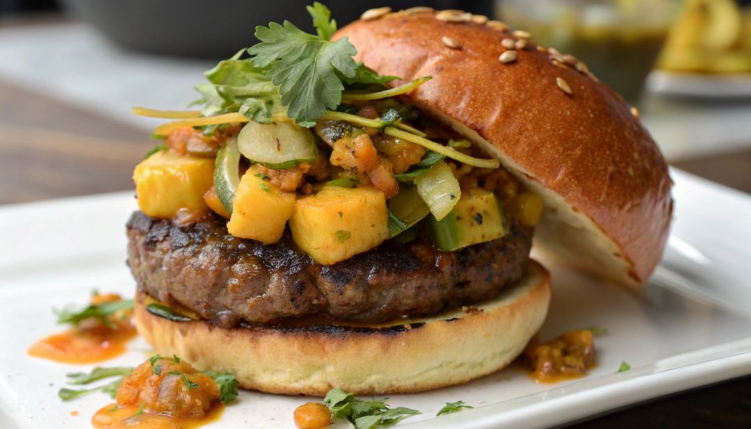 Chrupiące burgery z Sałatką z patisonów ŚCINAWA