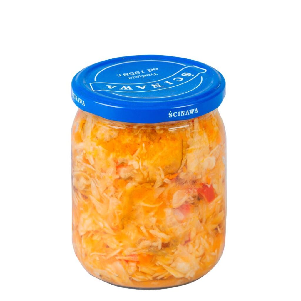 Sałatka wielowarzywna ŚCINAWA 460 g tył